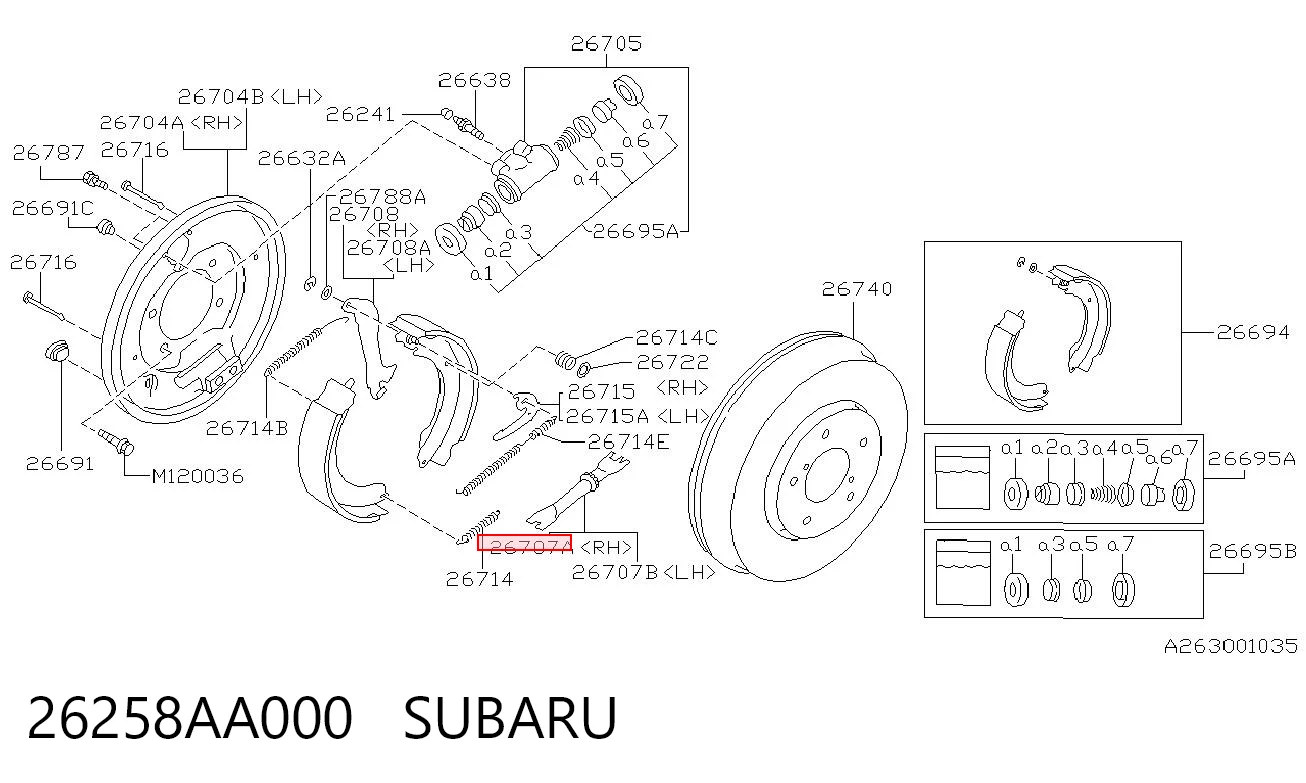 26258AA000 SUBARU