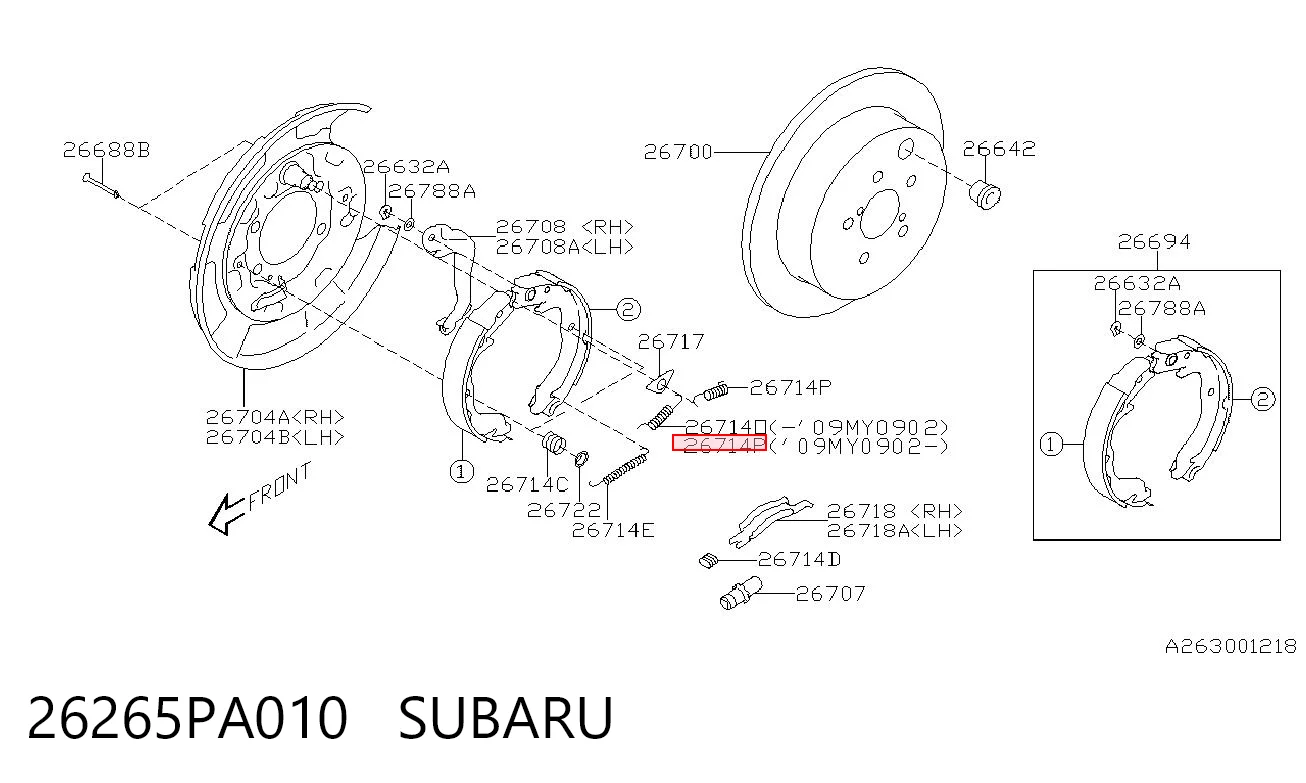 26265PA010 Subaru