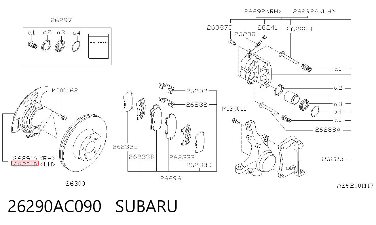 26290AC090 Subaru 