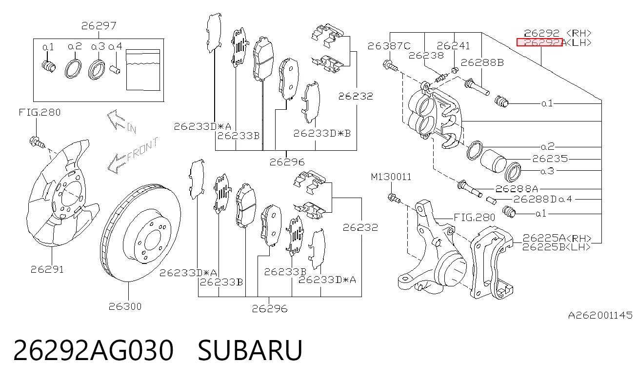 26292AG030 Subaru