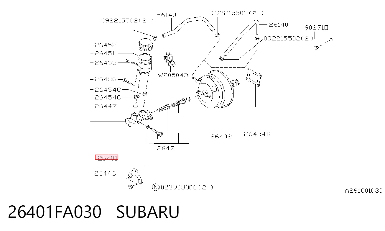 Comprar Cilindro maestro de frenos Subaru Impreza I GC