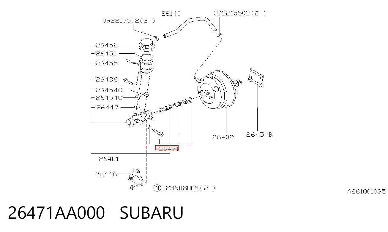 26471AA000 Subaru