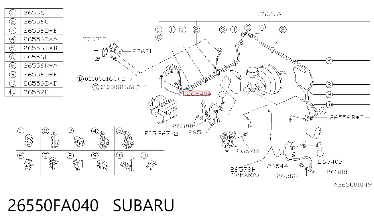 Comprar Tubo flexible de frenos delantero Impreza I GF