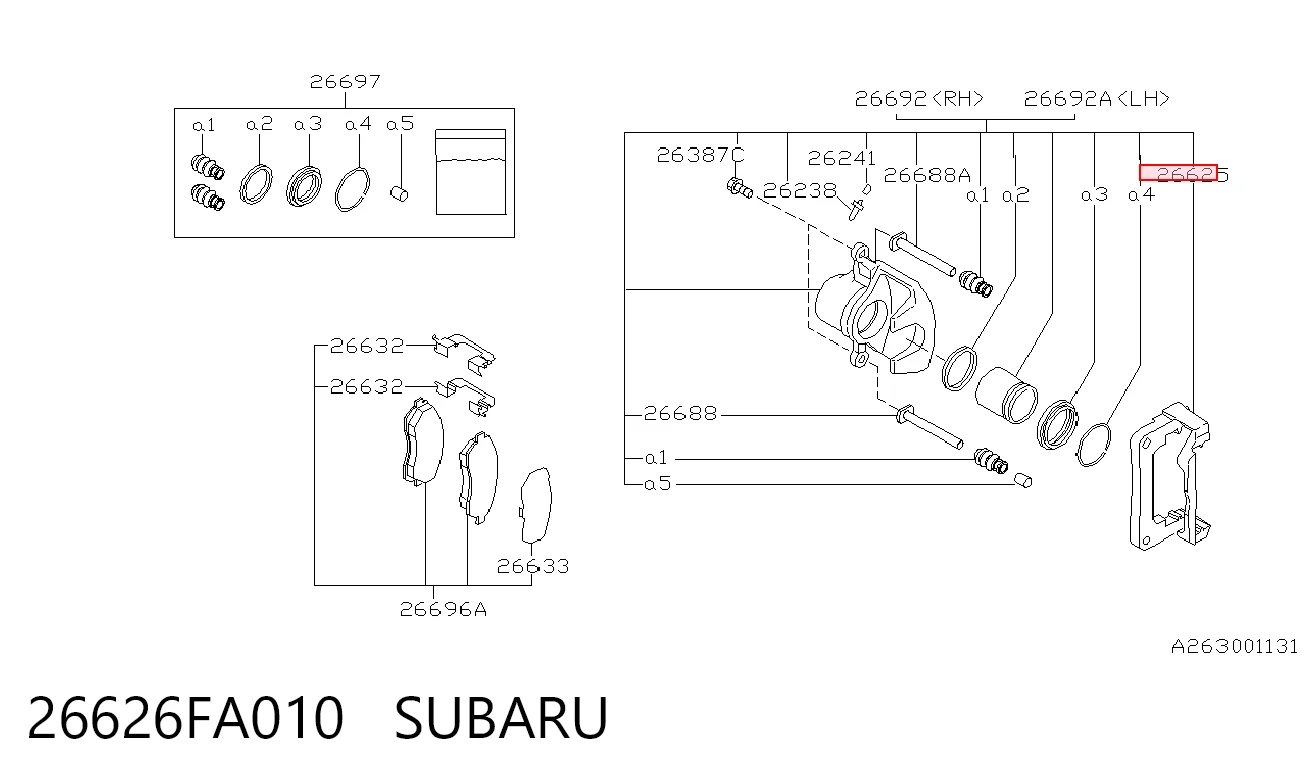 26626FA010 Subaru