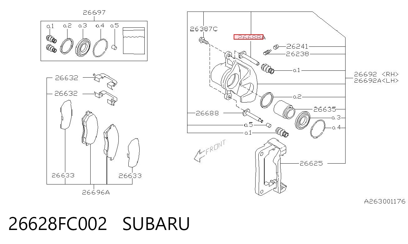 26628FC002 Subaru