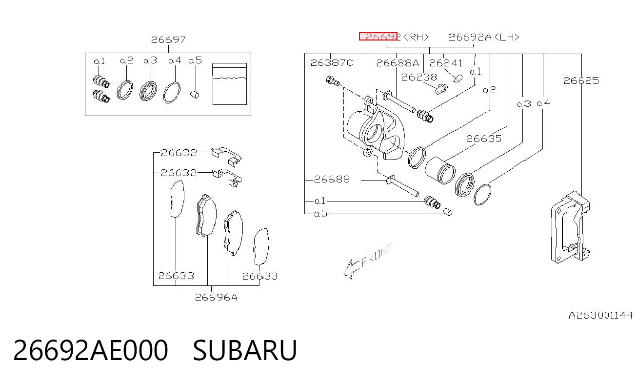 26692AE000 Subaru