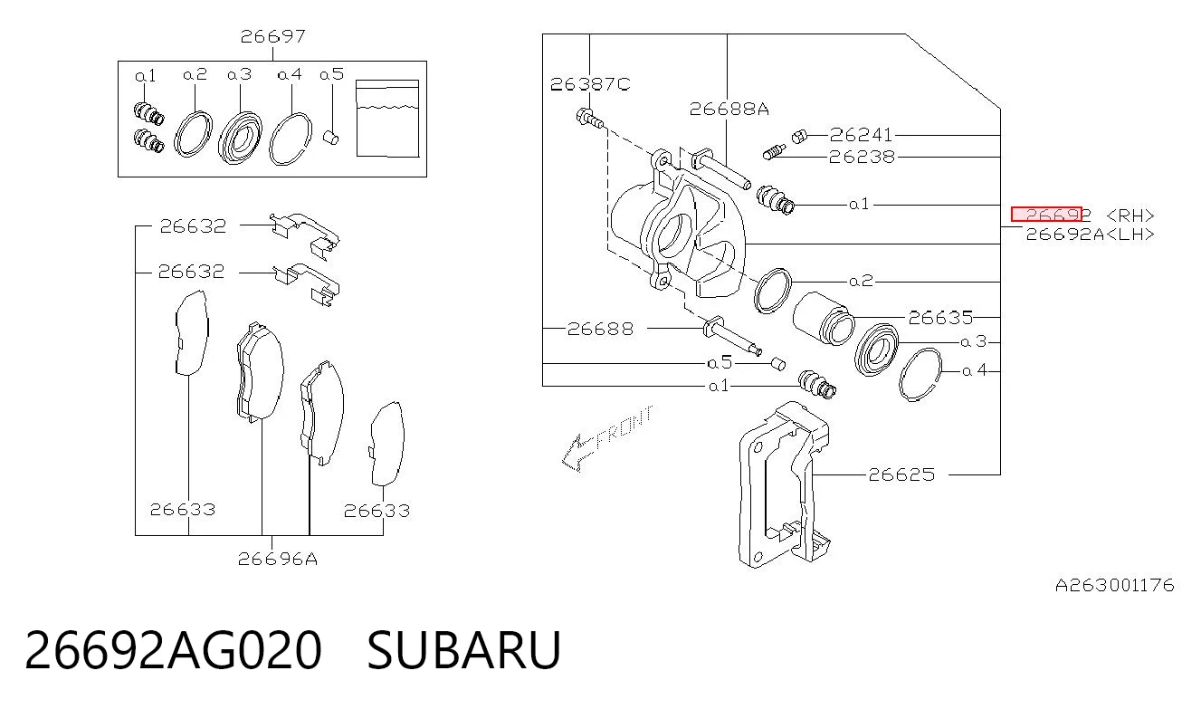 26692AG020 Subaru