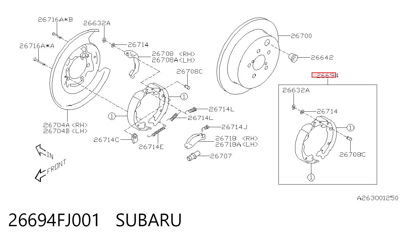 Pastillas de freno de mano Subaru XV I SUV comprar en España
