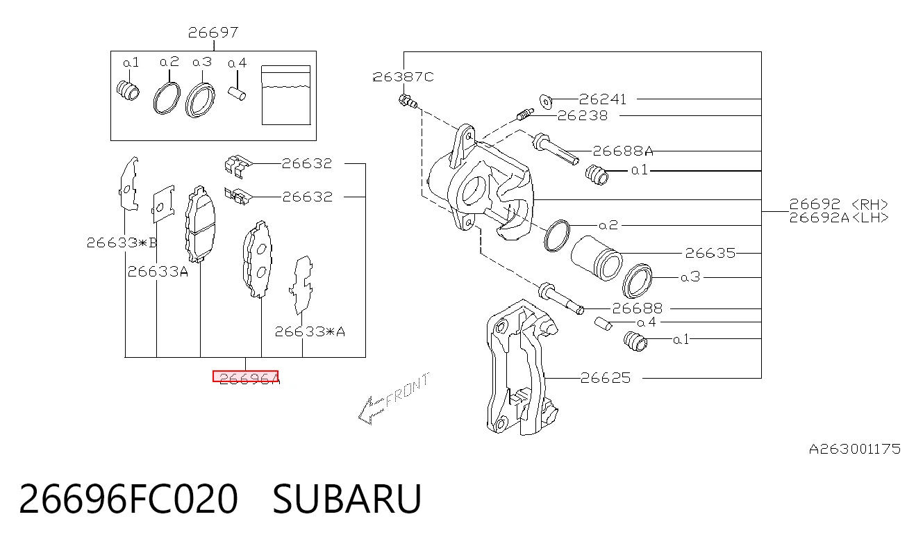 26696FC020 Subaru