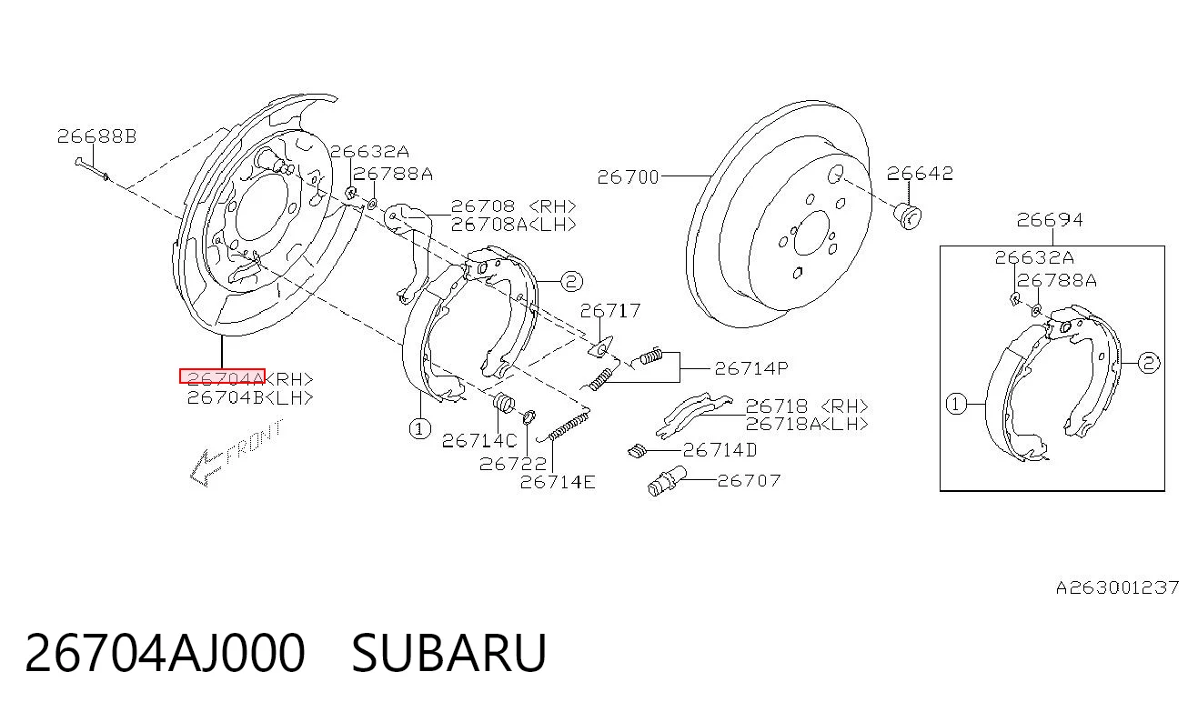 26704AJ000 Mazda 