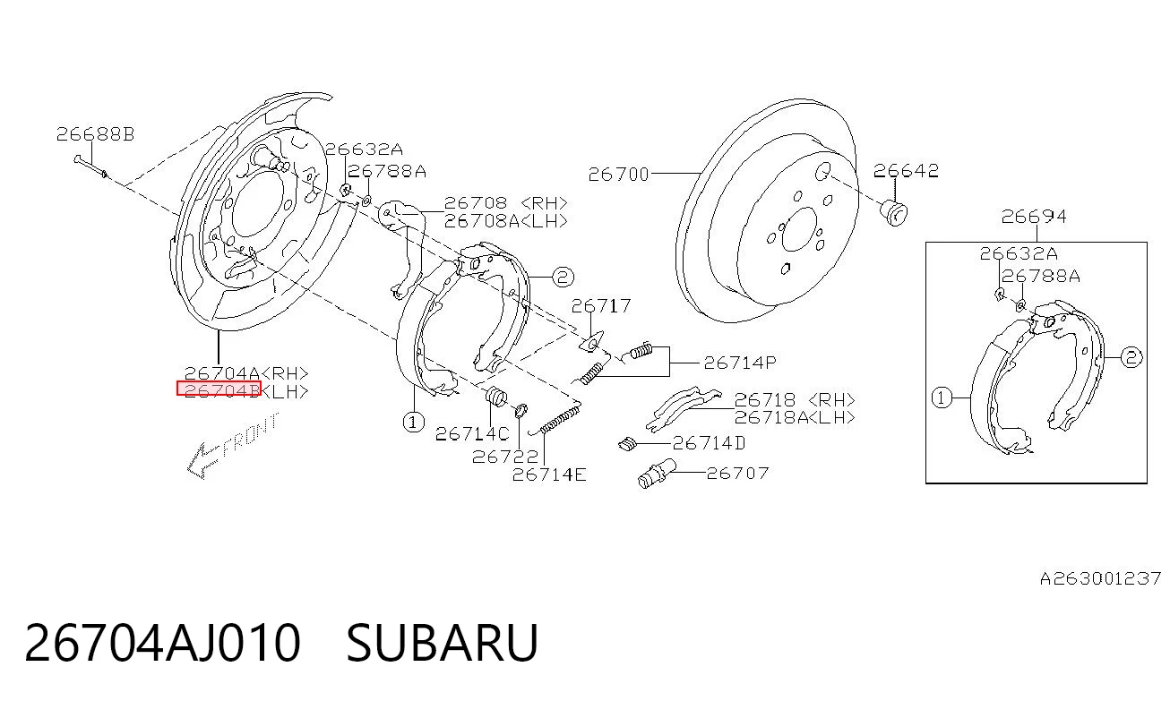 26704AJ010 Mazda 