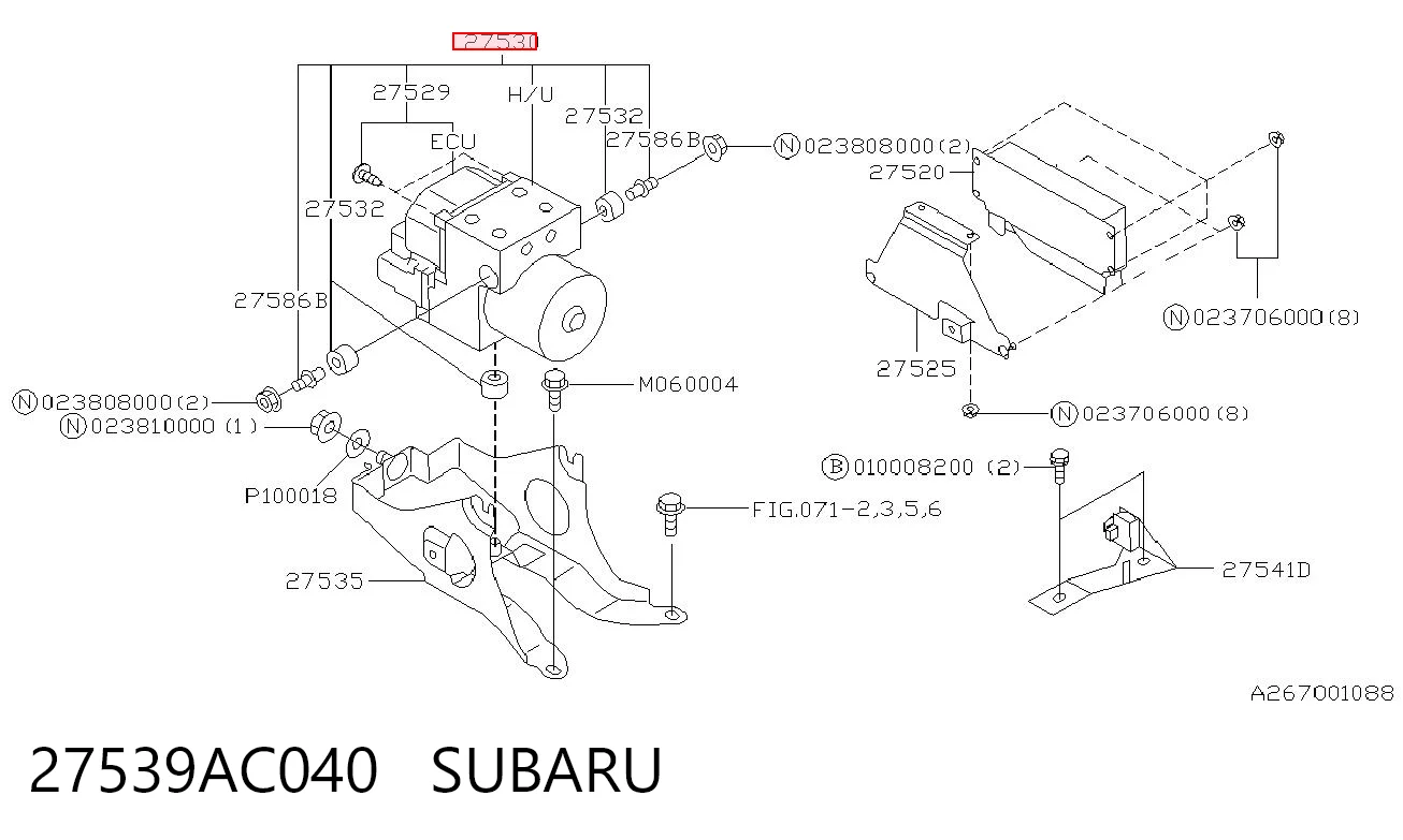 Comprar Módulo hidráulico de ABS Subaru Legacy II BD, BG a bajo precio