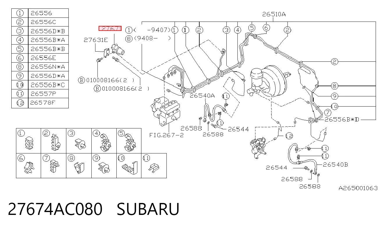Comprar Válvula PCV de ventilación de gases del cárter Subaru Legacy II BD, BG a bajo precio