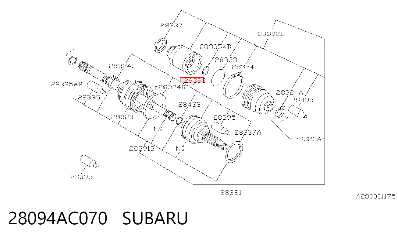 28094AC070 Subaru