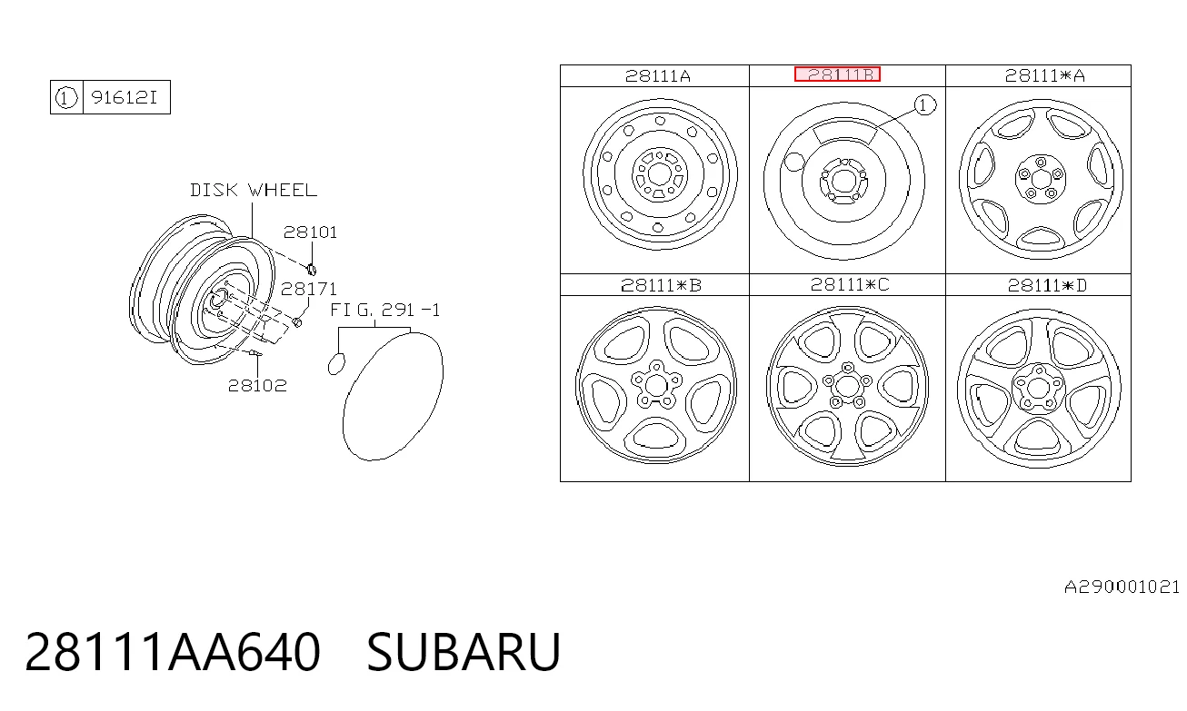 28111AA640 Subaru