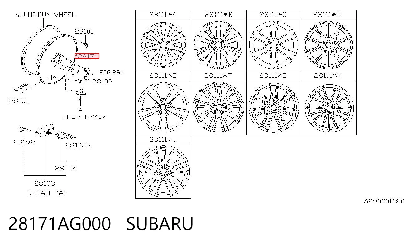Comprar Tuercas de rueda Subaru Legacy II BD, BG