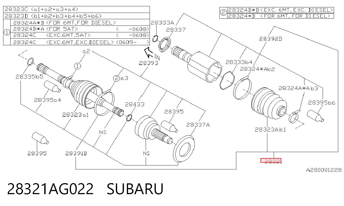 Semieje delantero FU032 HDK