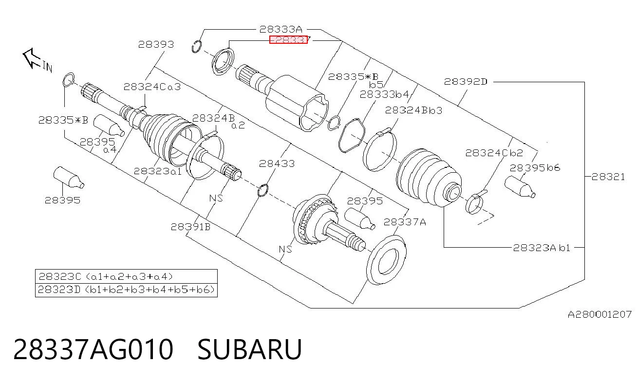 28337AG010 Subaru