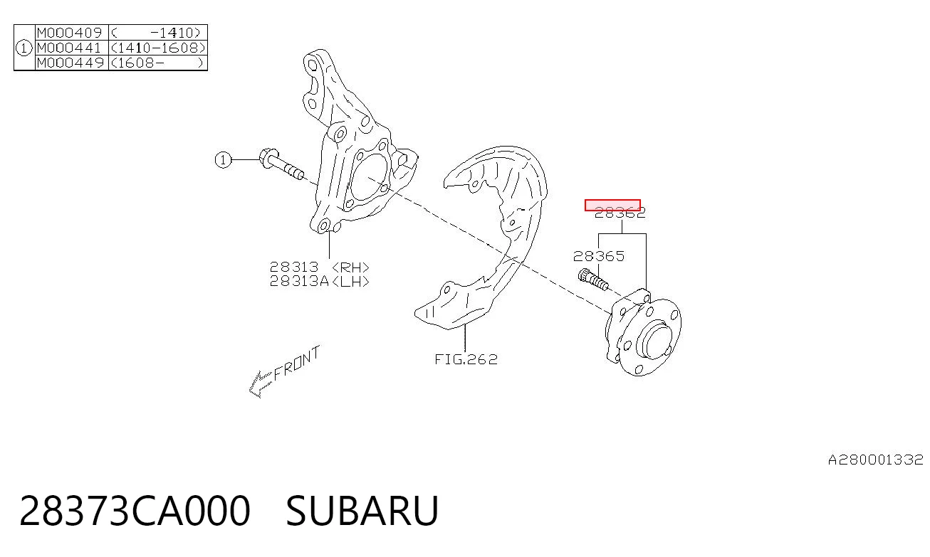 28373CA000 Subaru