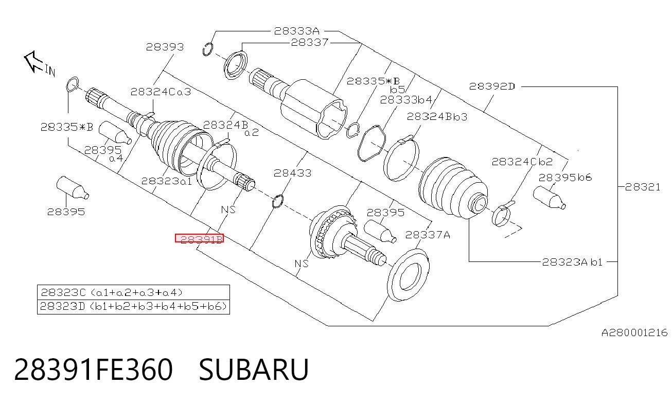 28391FE360 Subaru