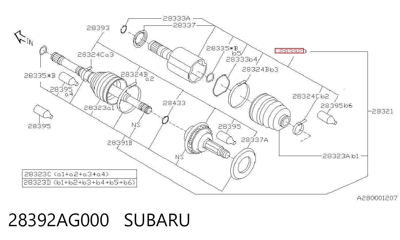 28392AG000 Subaru
