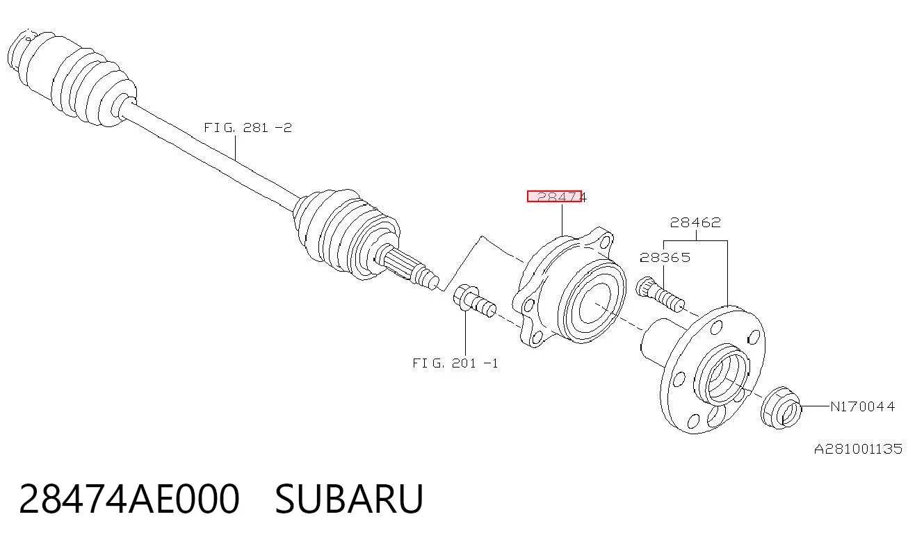 28474AE000 Subaru