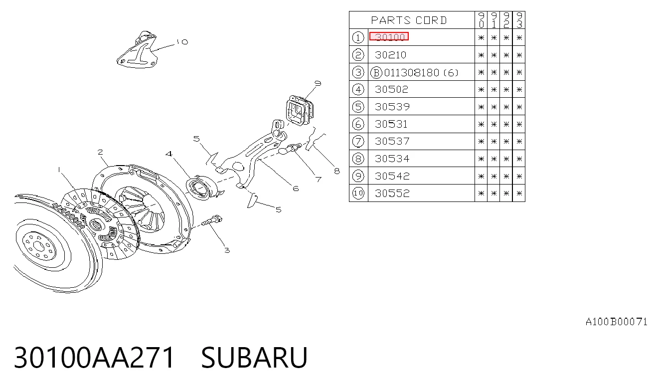 30100AA271 Subaru