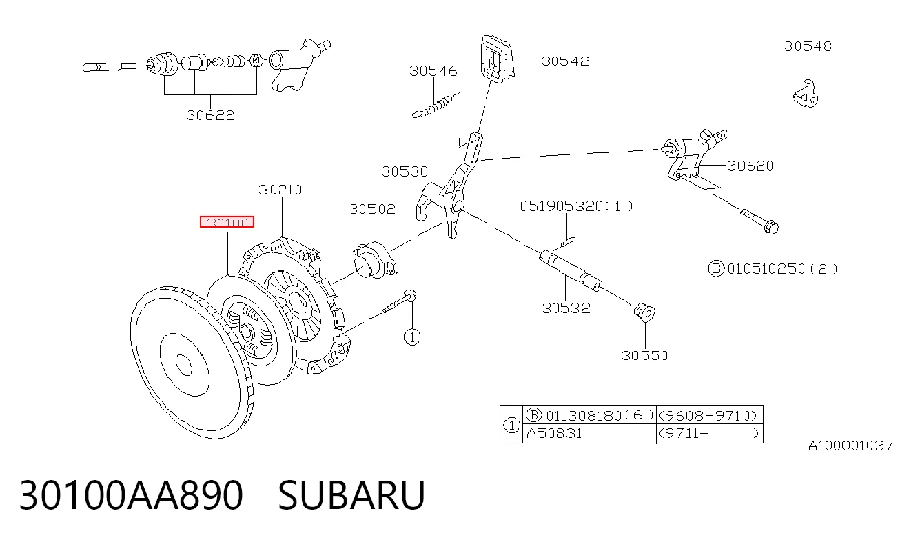 30100AA890 Subaru
