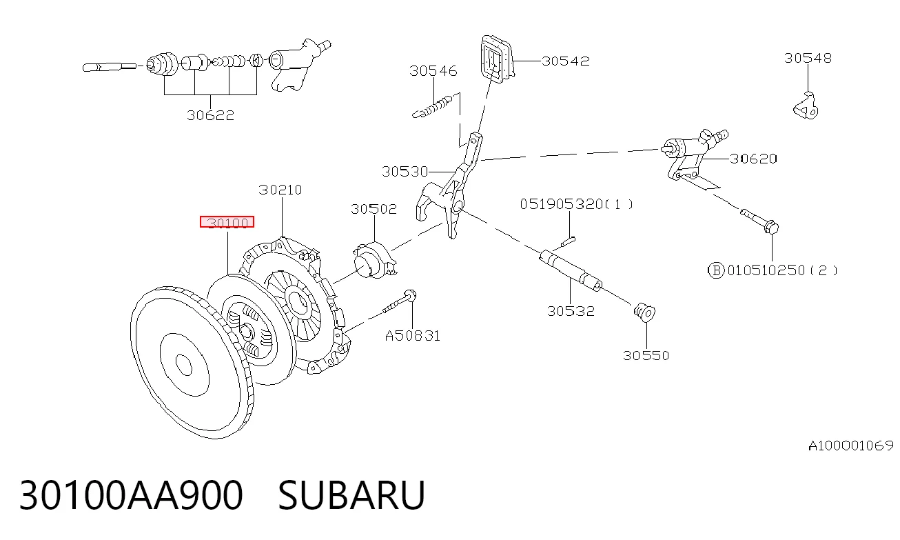 Disco de embrague para Subaru Impreza GF
