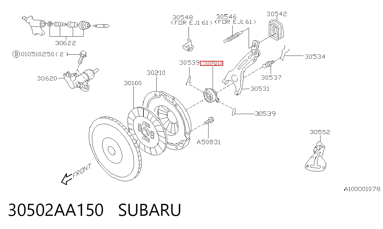 30502AA150 Subaru Cojinete embrague