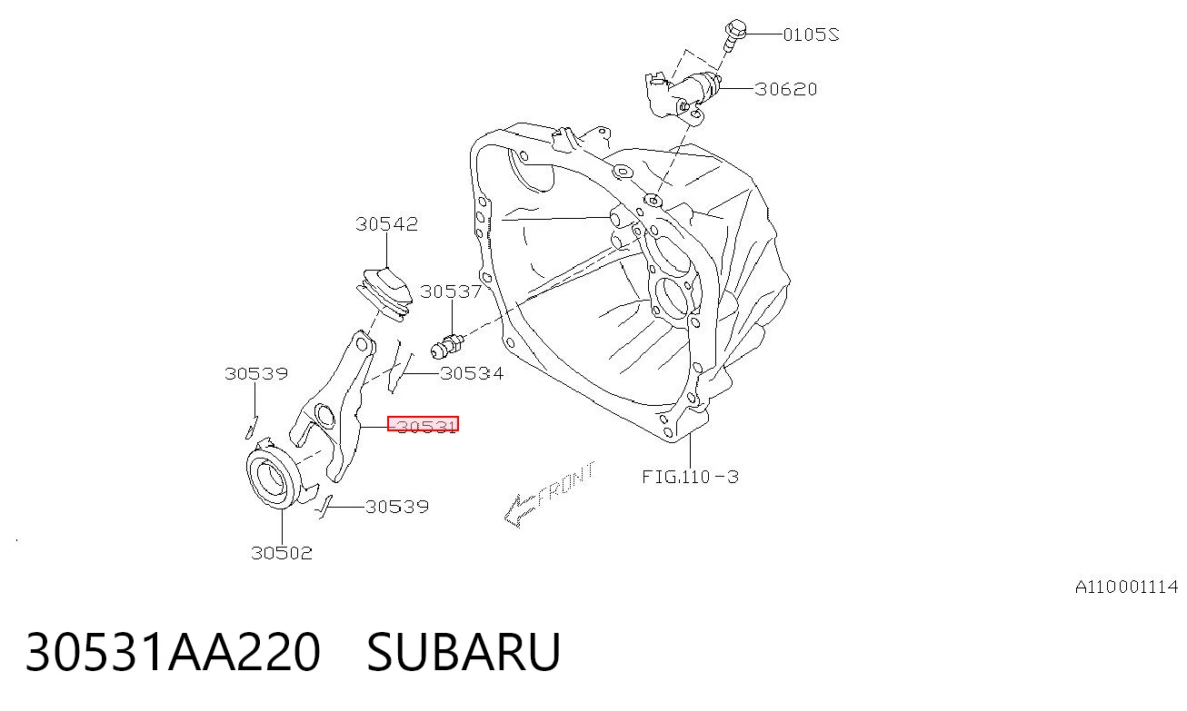 Horquilla de embrague Subaru Forester IV SUV (S13, SJ) (2012 - 2018) precio, desde 24,89 EUR