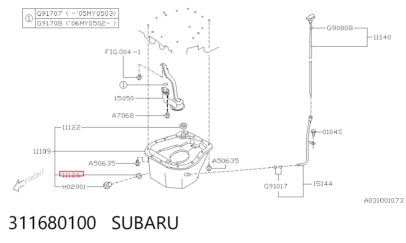 Junta del tapón del cárter de aceite Subaru Forester II SUV (S11, SG) (2002 - 2007) precio, desde 1,92 EUR