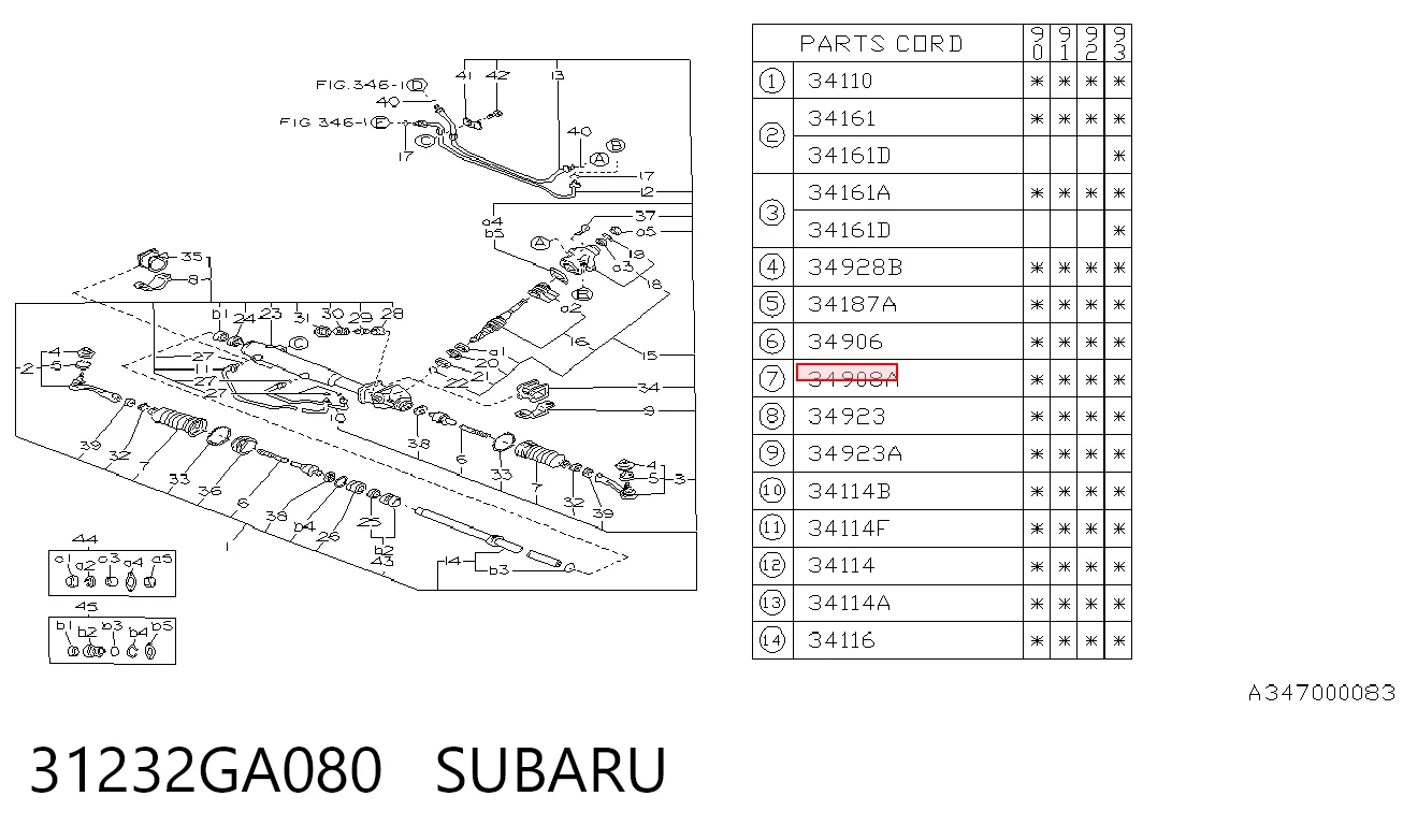  Fuelle dirección Subaru Legacy 1
