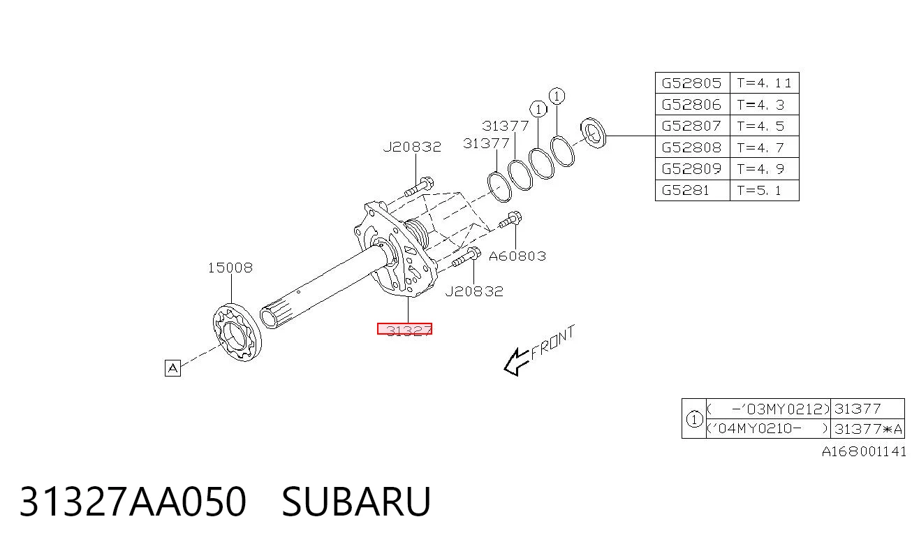 31327AA050 Subaru
