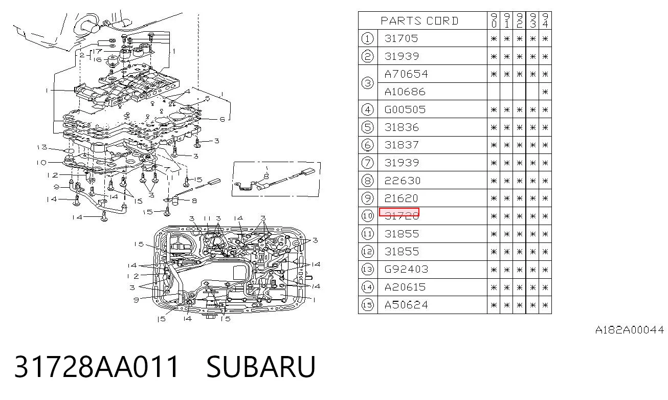 31728AA011 Subaru