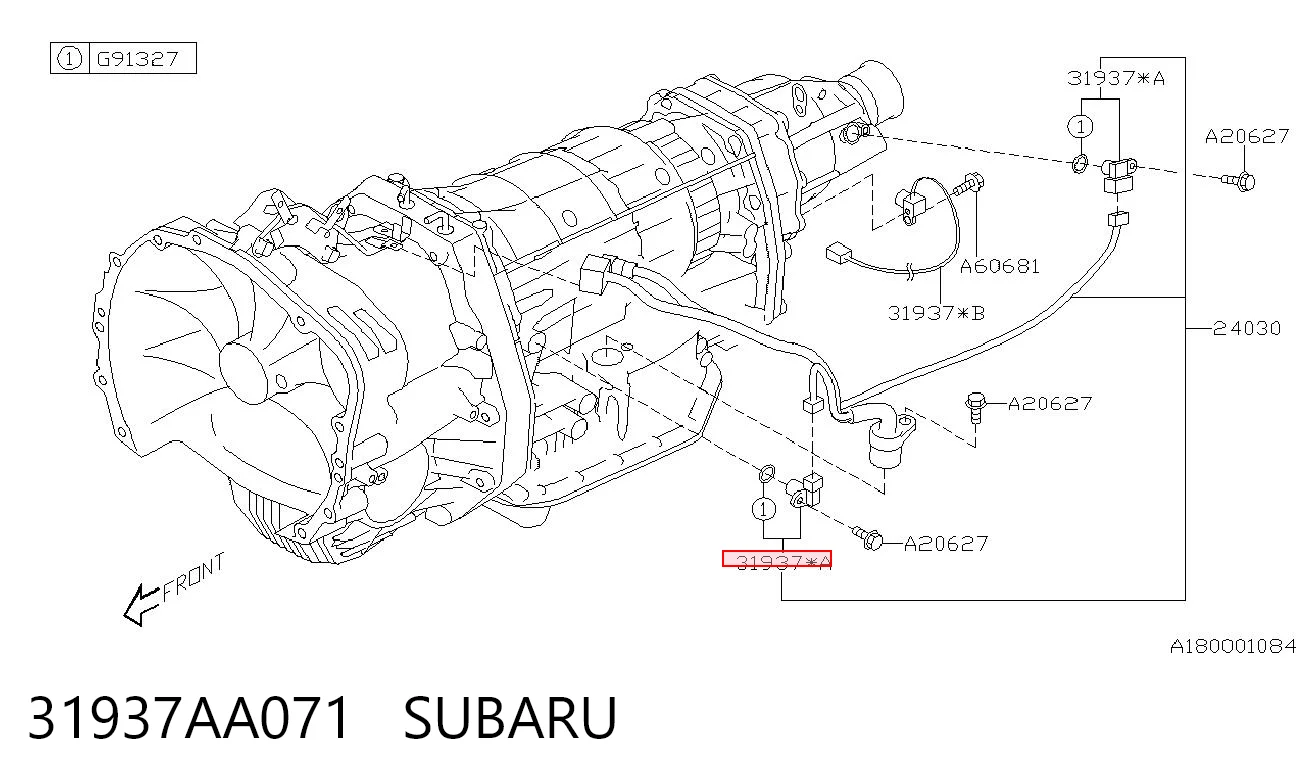 31937AA071 Subaru Captador de velocidad