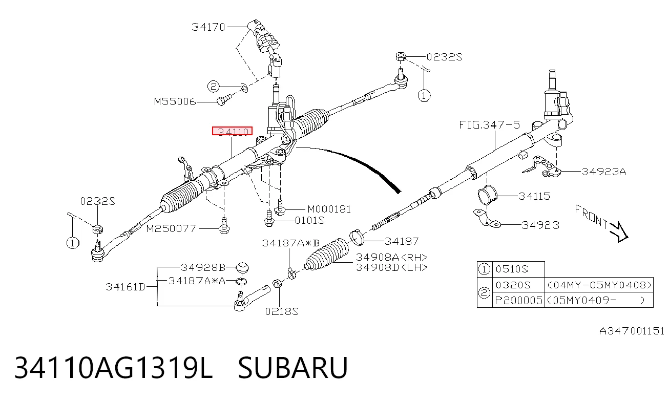 Comprar Cremallera de dirección Subaru Impreza III GH