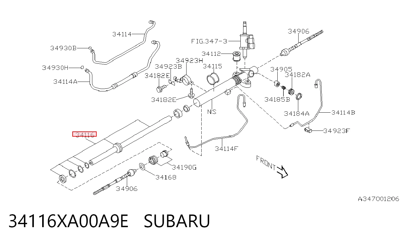 34116XA00A9E Subaru