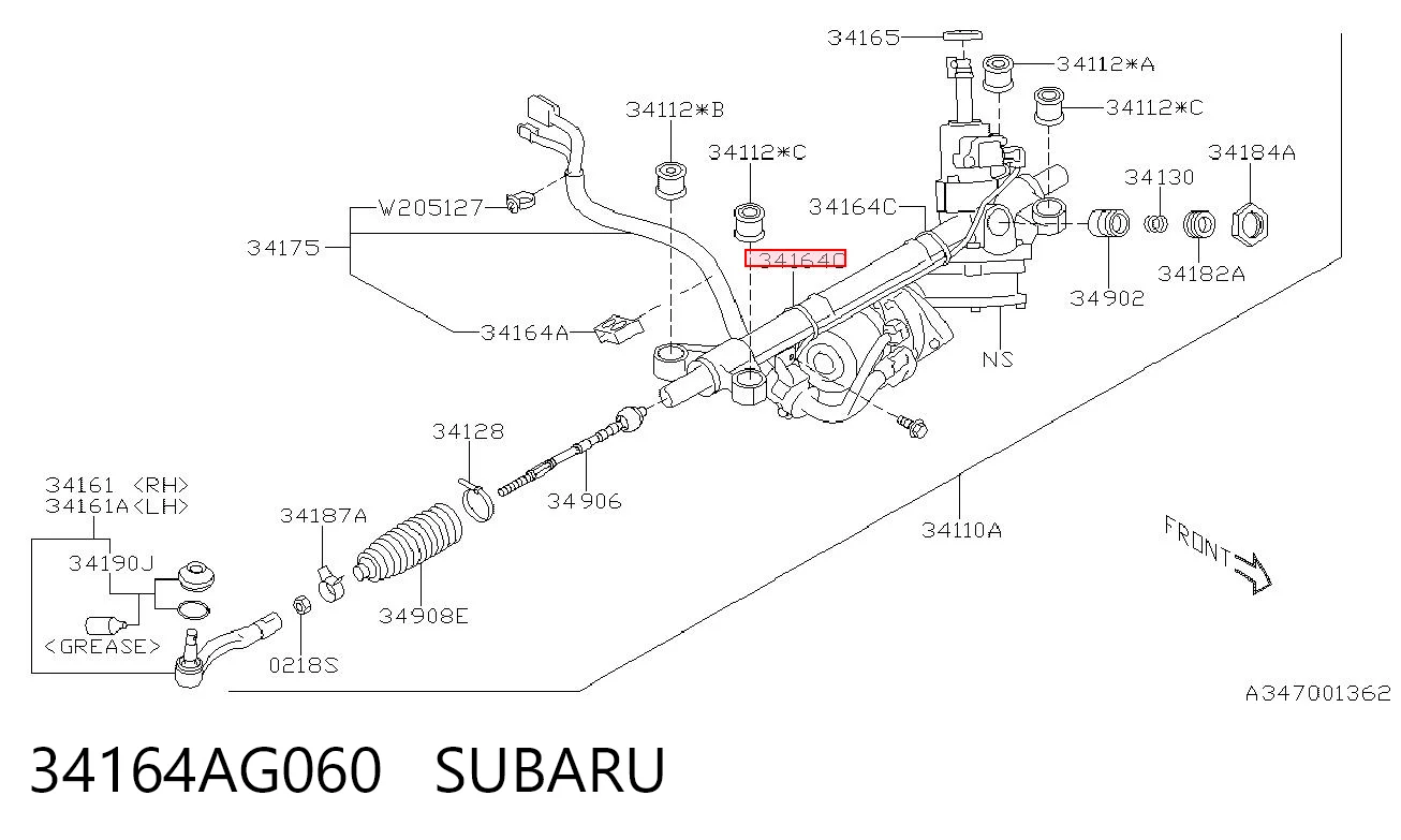 34164AG060 Subaru 