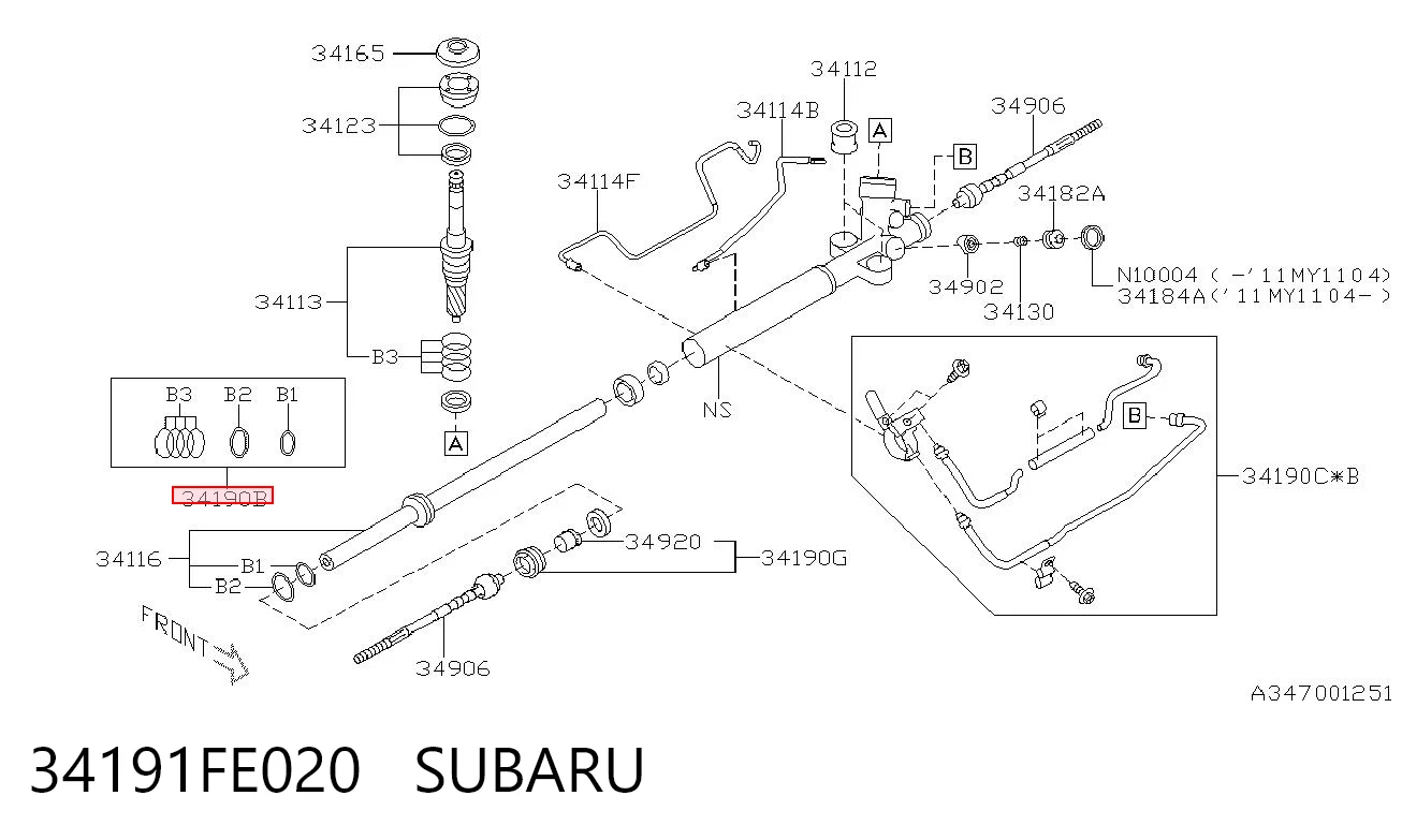34191FE020 Subaru