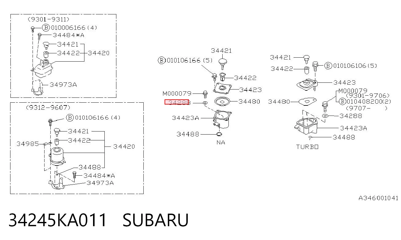 34245KA011 Subaru