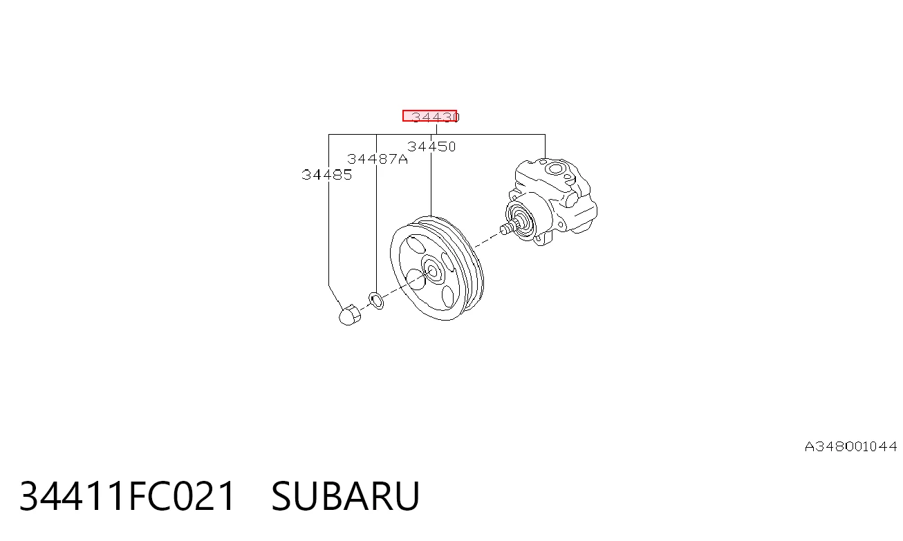 34411FC021 Subaru