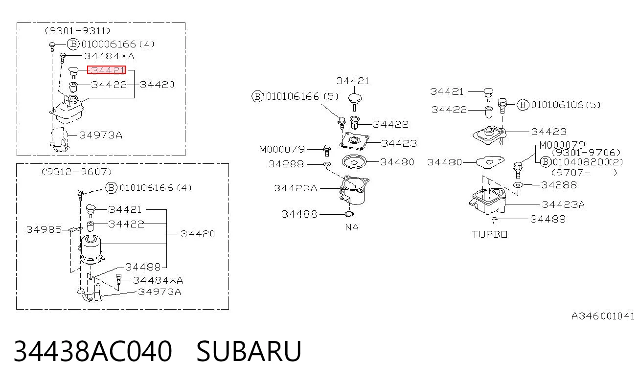 34438AC040 Subaru