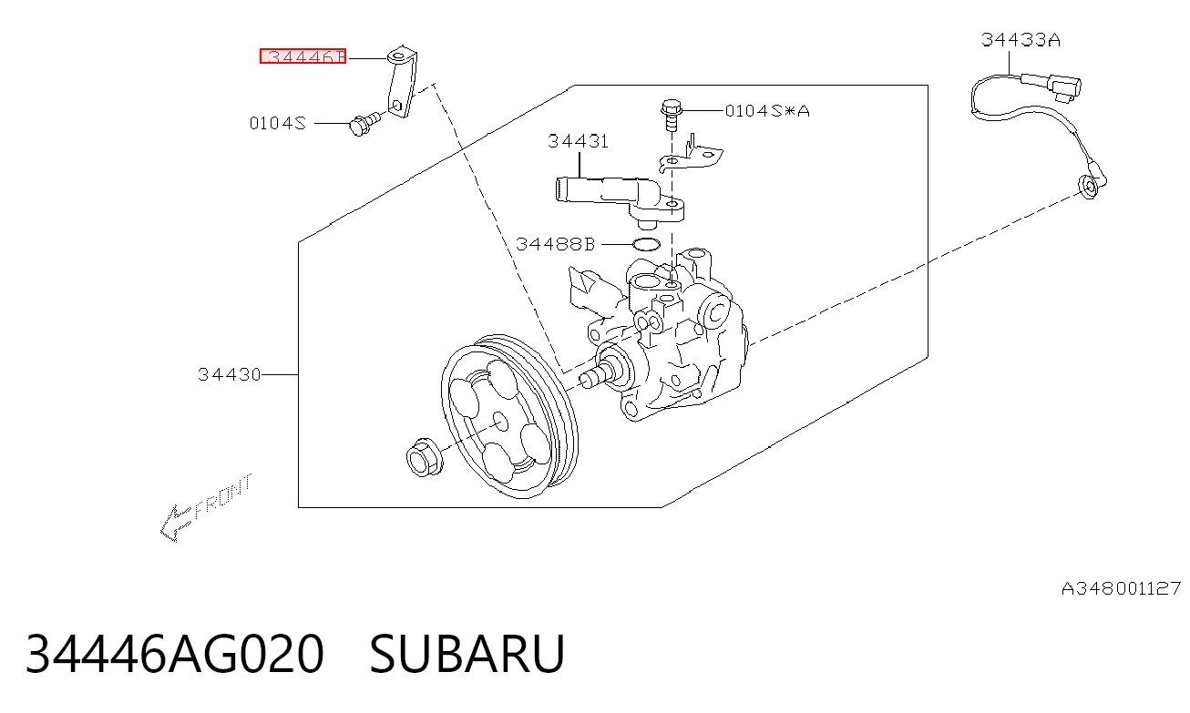 34446AG020 Subaru 