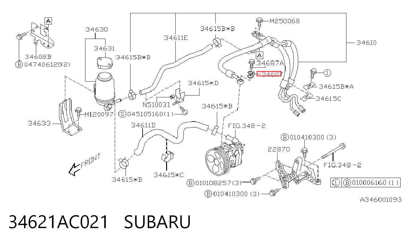 34621AC021 Subaru
