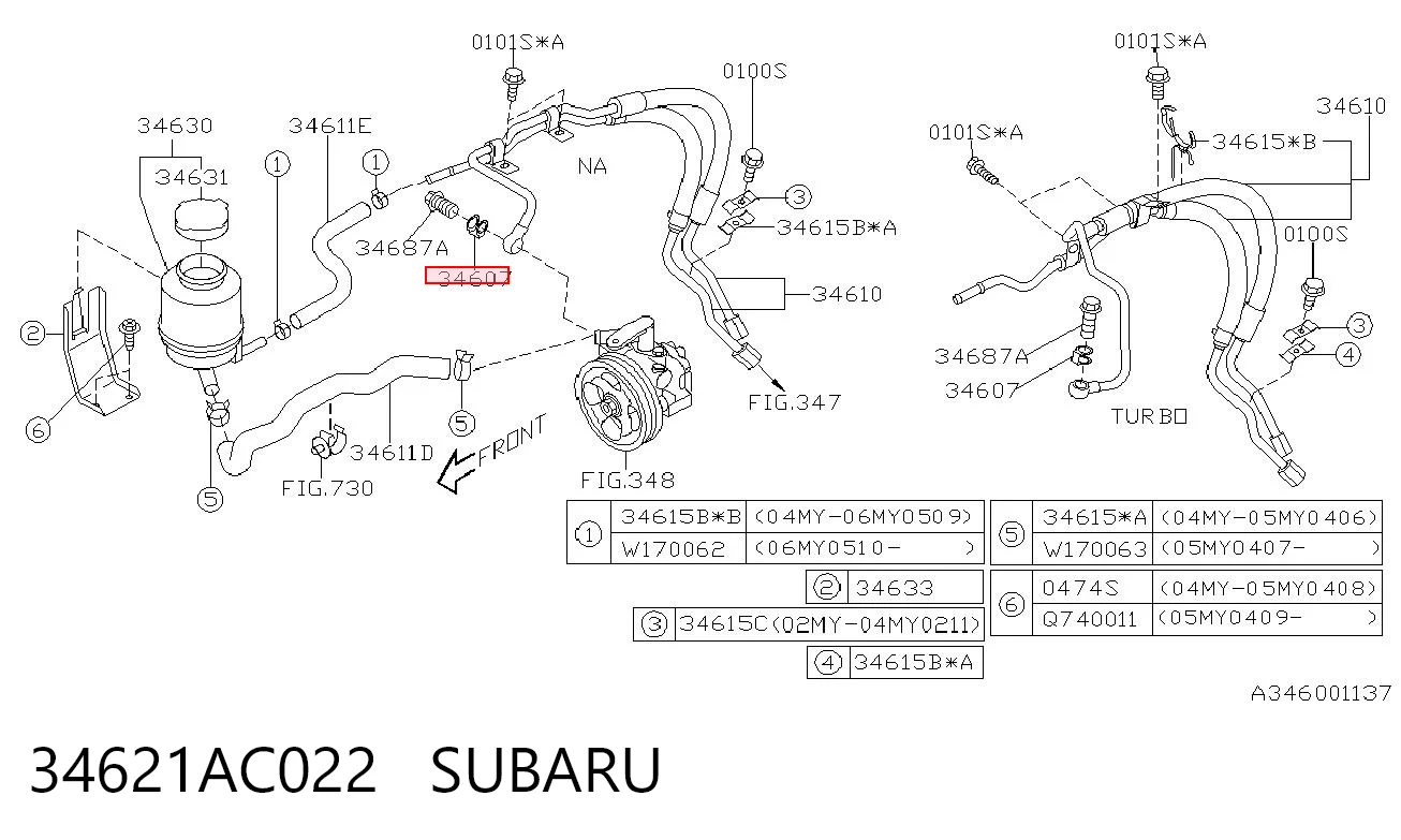 34621AC022 Subaru