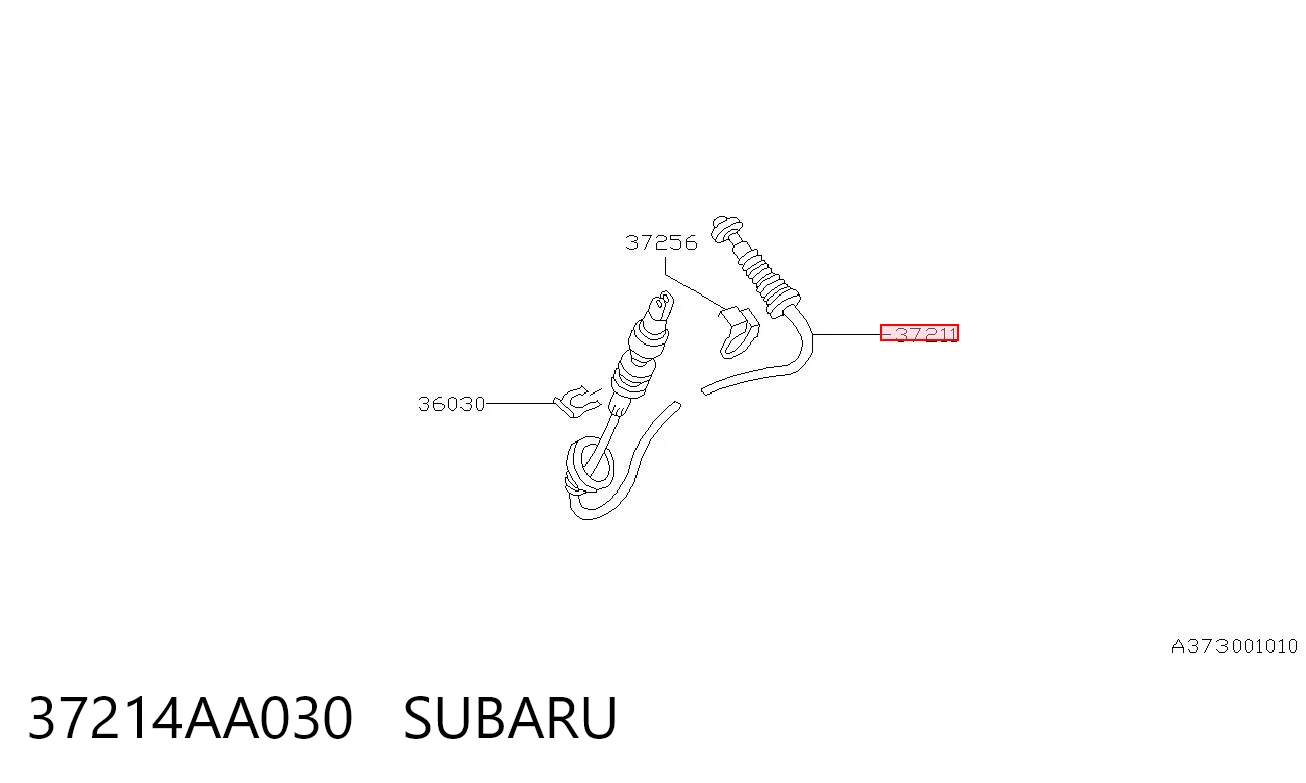 37214AA030 Subaru Cable de accionamiento del embrague