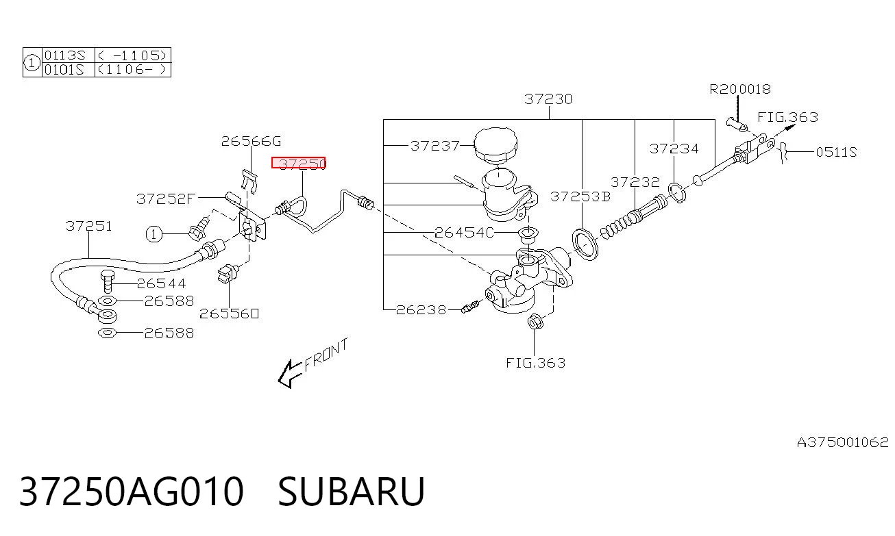 37250AG010 Subaru