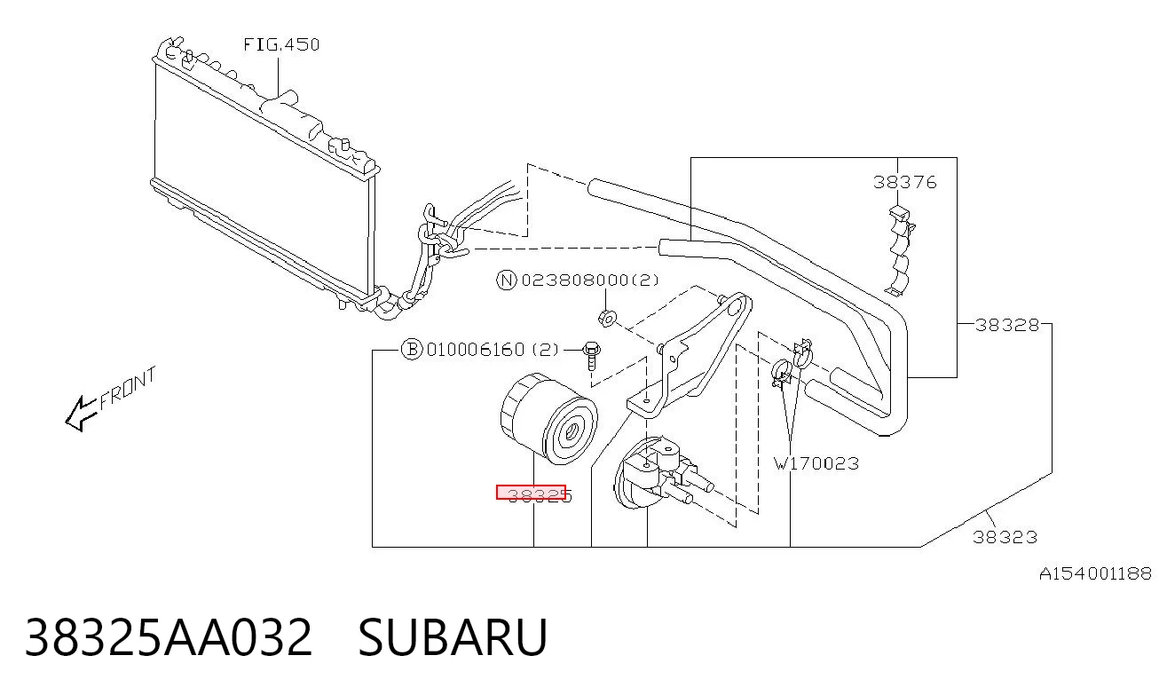 38325AA032 Subaru Filtro hidráulico transmisión automática