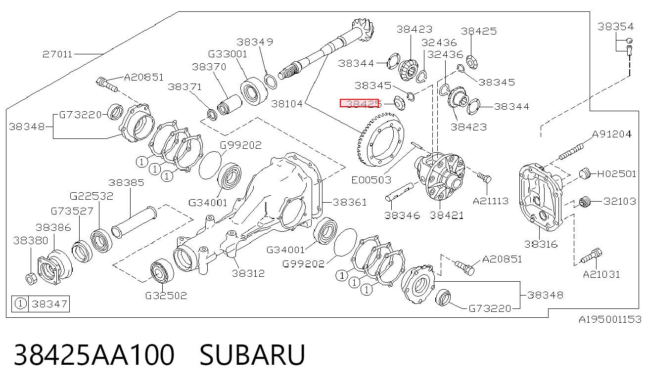 38425AA100 Subaru
